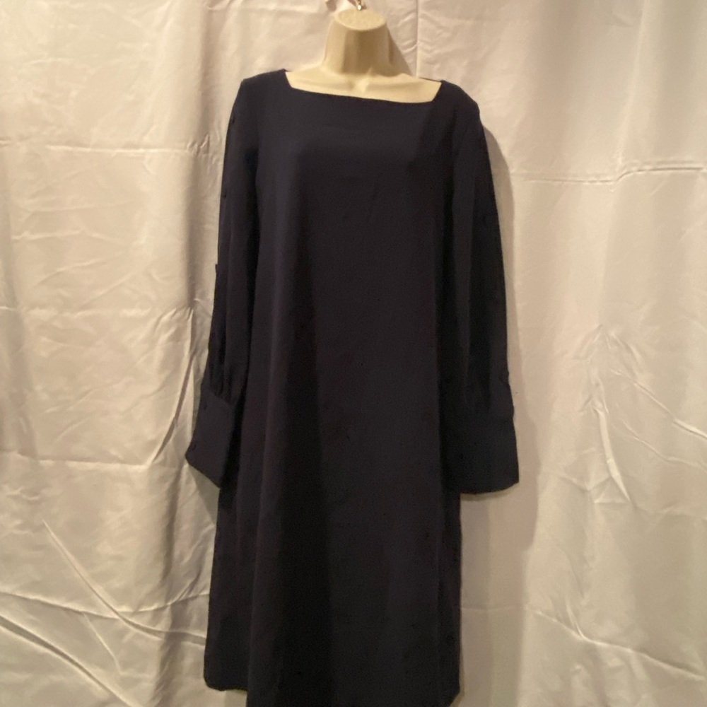 Navy blue long sleeve dress
